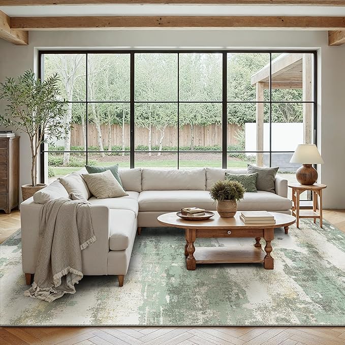 BEIMO Area Rugs 9x12 for Living Room Bedroom, Modern Abstract Machine Washable - Image 2