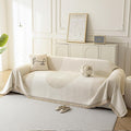 Couch Cover for Dogs, Boho Sofa Covers for 3 Cushion Couch, Chenille Sofa by KaviKon