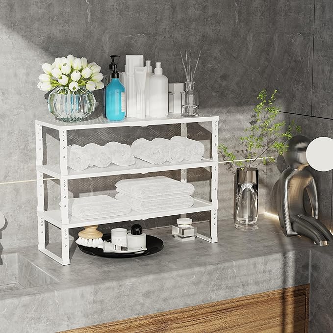 Jojocross Expandable Adjustable Stackable Kitchen Organizer, Spice Rack - Image 4