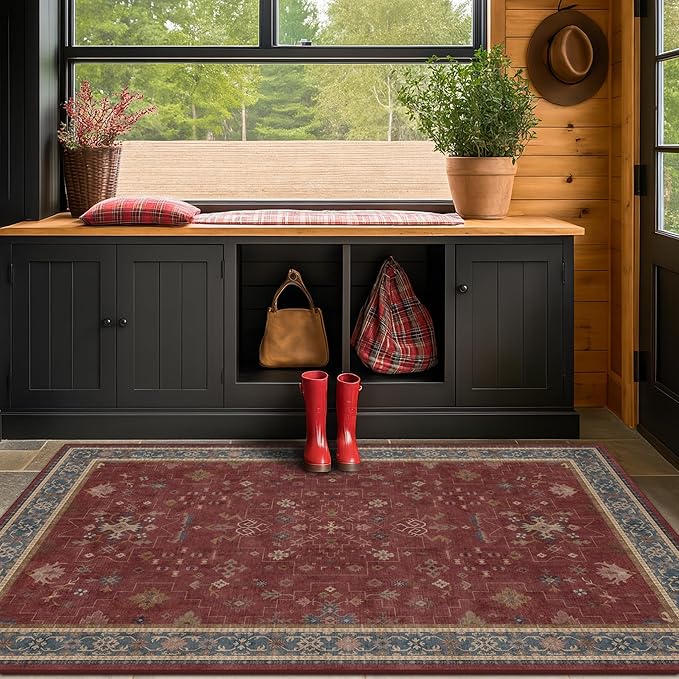 Turkish 4x6 Rug for Living Room Small - Image 6