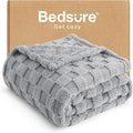 Bedsure GentleSoft Silver Grey Throw Blanket by BEDSURE