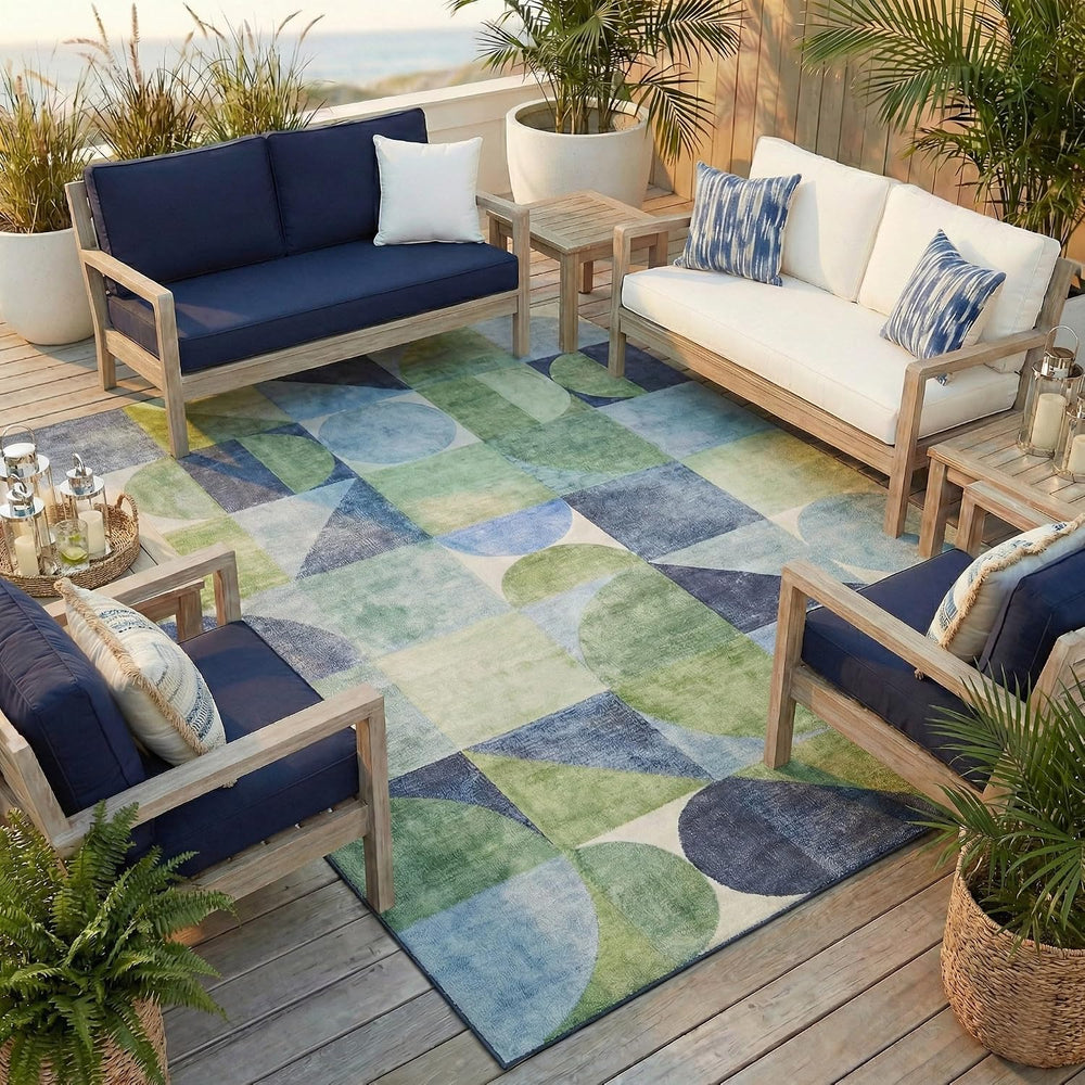 ReaLife Rugs Machine Washable Indoor Outdoor - Mat Rug Foldable Printed Thin ...