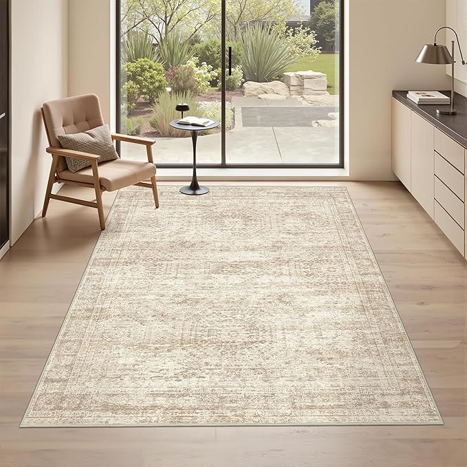 3x5 Washable Area Rug for Entryway, Soft Kitchen Rugs Non Slip for Dining Room by Restydon