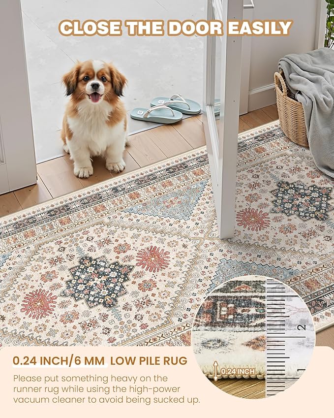 Washable Rugs 8x10 Area Rugs for Living Room, Non-Slip Backing Large Rug for - Image 6