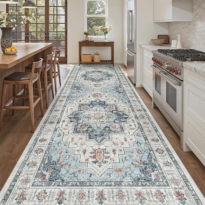 Madane 4x10 Wide Hallway Runner Rug: Washable Soft Rug Runners by Madane