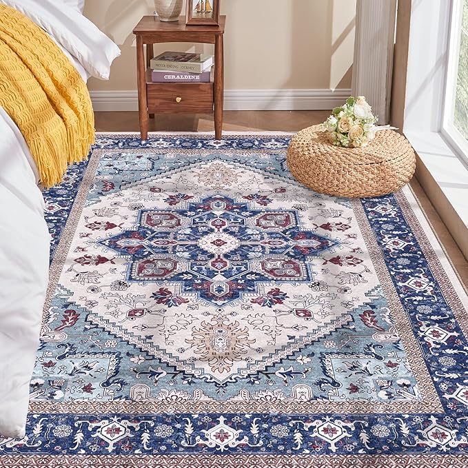 OPPODREAM Soft Area Rugs 4x6, Low-Pile Washable Rugs 4x6 by OPPODREAM