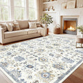 AMADA HOMEFURNISHING 8x10 Washable Area Rug, Low-Profile Large Area Rug by AMADAHOMEFURNISHING