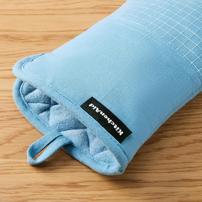 KITCHENAID Gourmet Series Gridlines Oven Mitts 2-Pack Set, Heat Resistant up to - Image 4