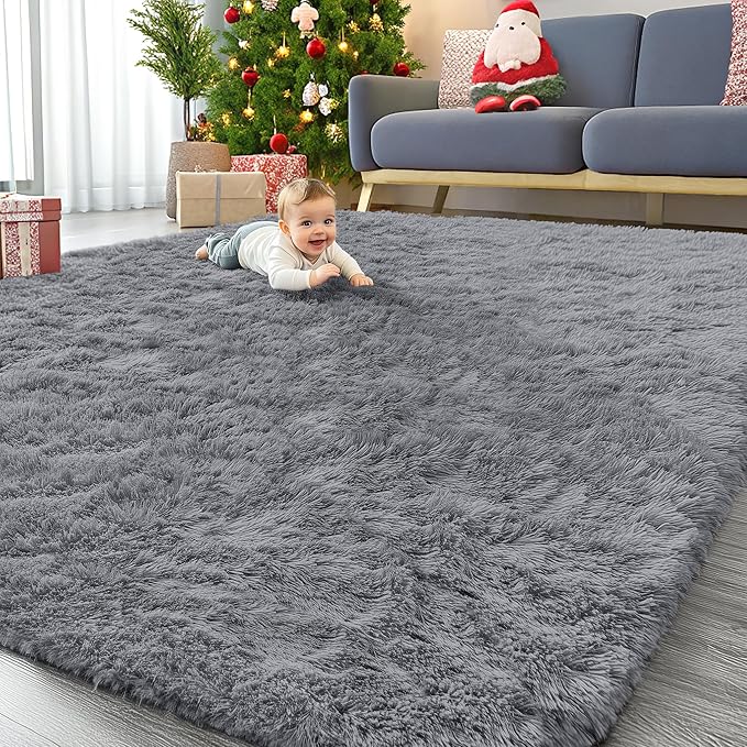 OLANLY 7x8 Machine Washable Large Area Rugs by OLANLY
