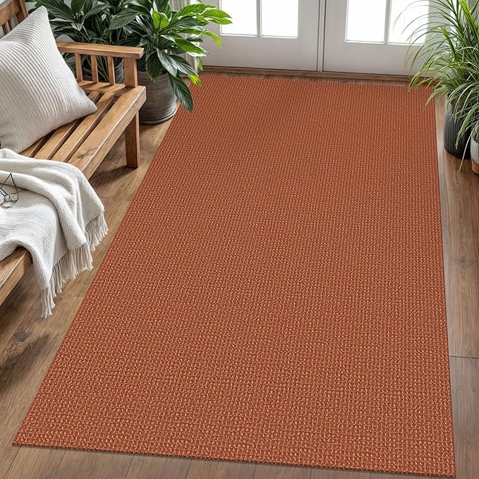 KOZYFLY Washable Area Rug 4x6 ft Non Slip Rubber Backed Living Room Rugs by KOZYFLY
