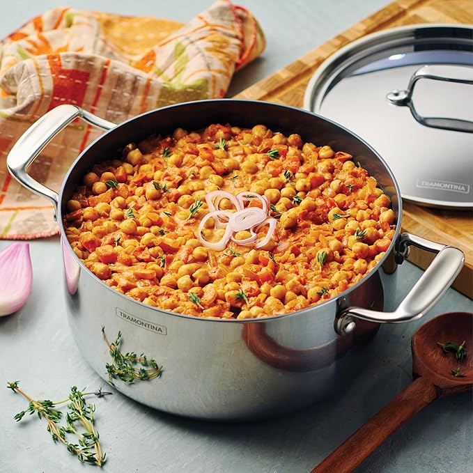 Tramontina Utsava Tri-Ply Clad Stainless Steel 5-Quart Casserole