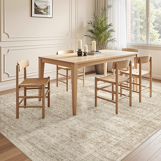 6x9 Rug for Living Room, Soft Low Pile Indoor Washable Rugs for Bedroom - Image 5
