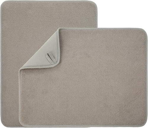 2 Pack Microfiber Dish Drying Mat by VESHE