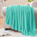 BEDELITE Fleece Throw Blanket for Couch – 3D Ribbed Jacquard Soft and Warm by BEDELITE