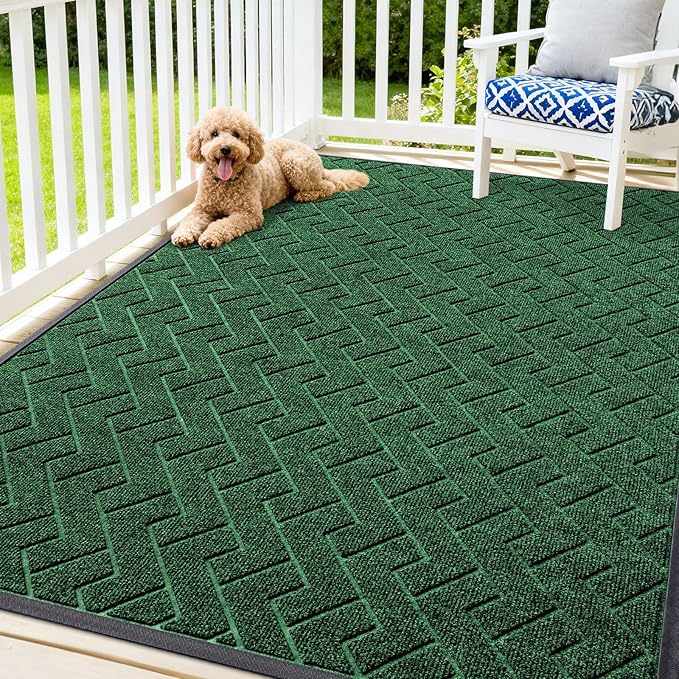 OLANLY Front Door Mat Indoor Outdoor Entrance, Waterproof All-Season, by OLANLY