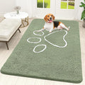 OLANLY Dog Door Mat for Muddy Paws 70x46, Paw Print Design, Absorbs Moisture by OLANLY