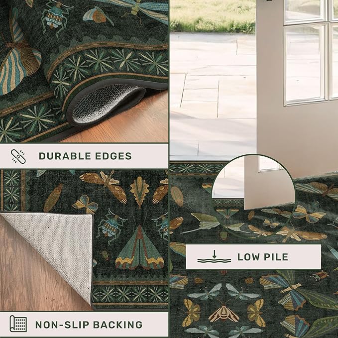 Hazo Haus Washable Insect 2x6 Runner Rug - Image 5