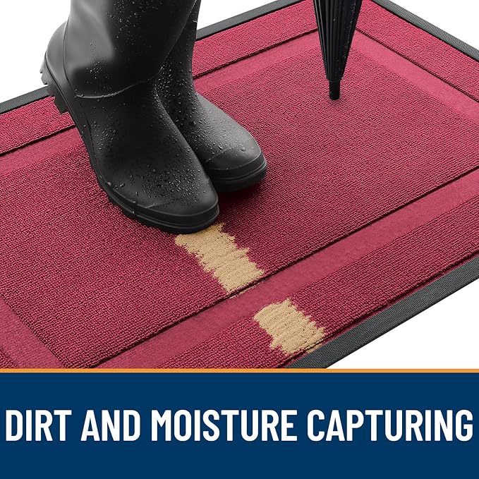 OLANLY Front Door Mat Indoor Outdoor Entrance, Waterproof All-Season, - Image 5