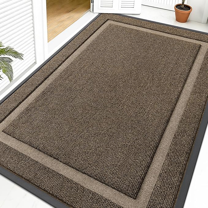 OLANLY Front Door Mat Indoor Outdoor Entrance, Waterproof All-Season, by OLANLY