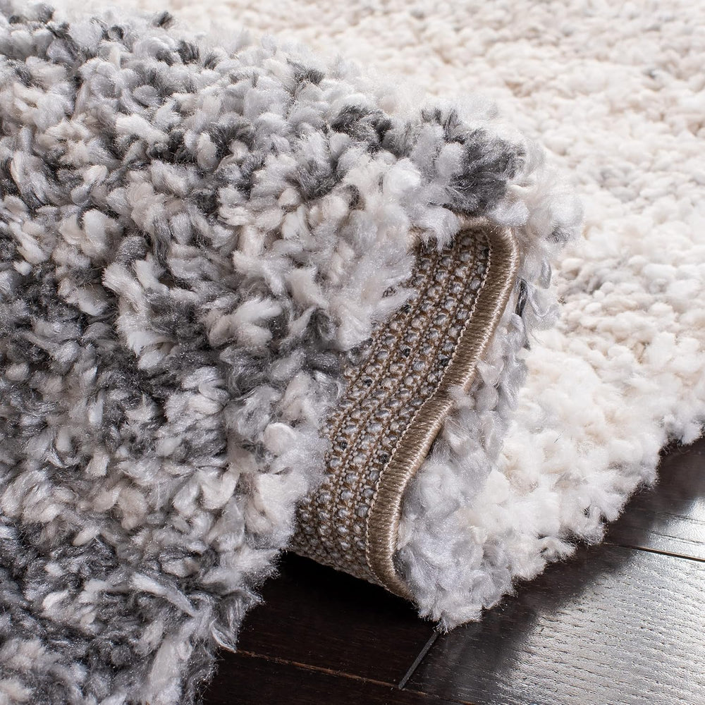 SAFAVIEH Fontana Shag Collection Area Rug - 10' x 14', Ivory & Gr...