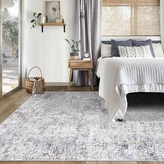 XLUEZ 5x7 Area Rugs for Living Room, Washable Modern Abstract Large Area Rug - Image 4
