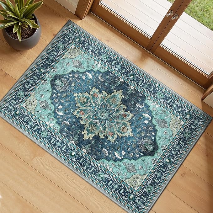 Area Rugs 2'6''x4' Kitchen Rugs Entry Rug Small Rugs by RELEANY