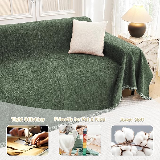 MYSKY HOME Couch Cover for Dogs Washable Couch Covers Couch Covers for Sofa - Image 3