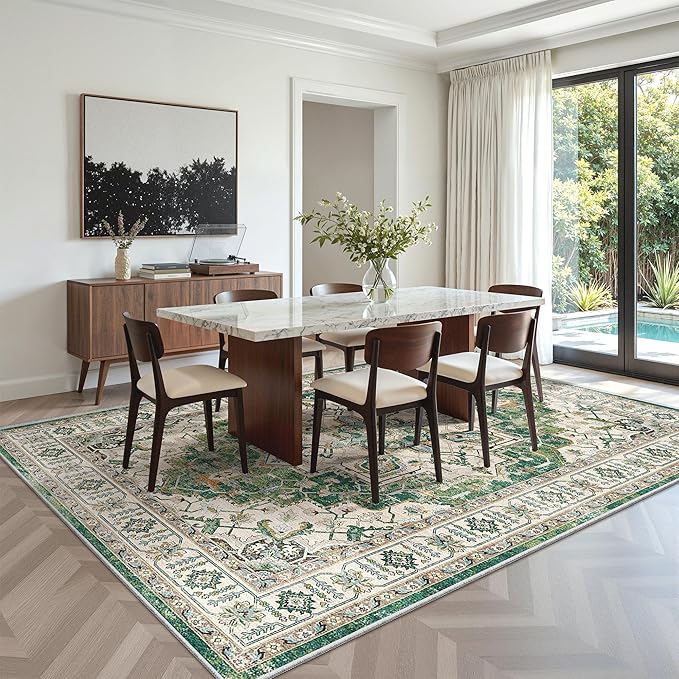 zesthome WashableRug 5x7 Area Rugs, Stain Resistant Rugs - Image 8