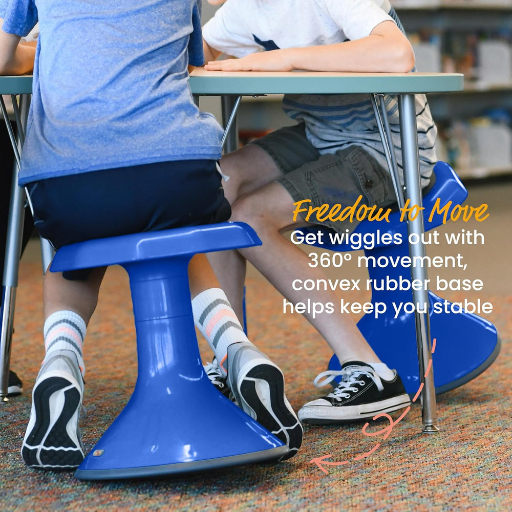 ECR4Kids ACE Active Core Engagement Wobble Stool, 15-Inch Seat Height, Flexib...