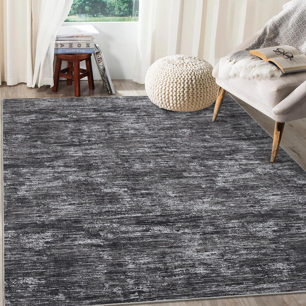 RUGSREAL Washable Rug 10x13 for Living Room Modern Abstract Area Rug Non-Slip...