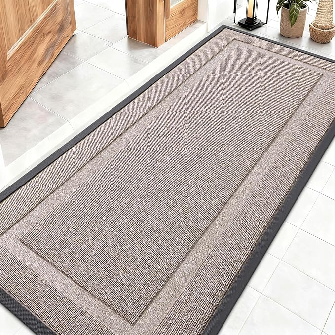 OLANLY Front Door Mat Indoor Outdoor Entrance, Waterproof All-Season, by OLANLY