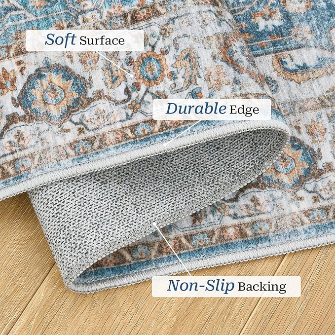 Madane Hallway Runner Rug 2x12, Extra Long Washable Runner Rugs - Image 3