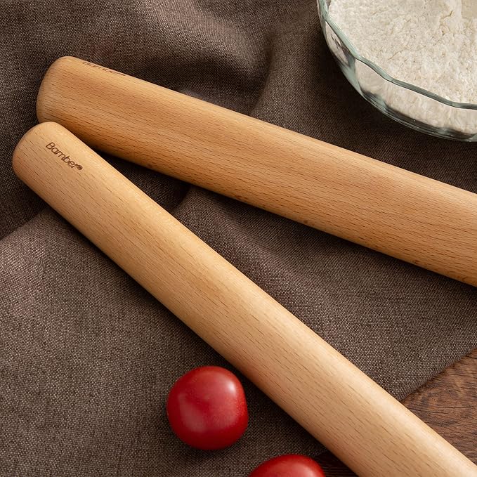 Bamber Mini Wood Rolling Pin for Baking Small Wooden Rolling Dowel Stick Dough - Image 4