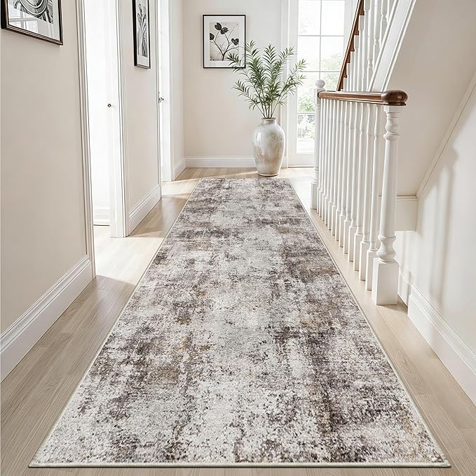 3x12 Washable Hallway Runner Rug: Non Slip Carpet Runners Easy-to-Clean - Image 3