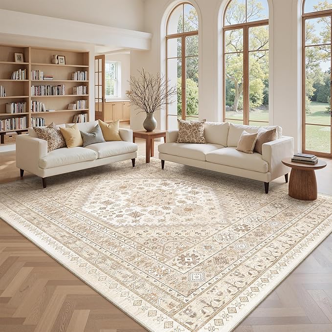 zesthome 9x12 Area Rugs, Stain Resistant Washable Rug, Ultra-Thin Rugs - Image 4