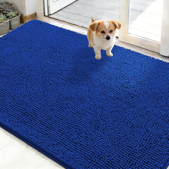 OLANLY Dog Door Mat for Muddy Paws 50x30, Absorbs Moisture and Dirt, Absorbent by OLANLY