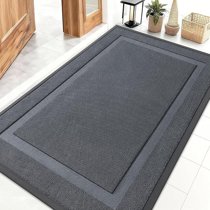 OLANLY Front Door Mat Indoor Outdoor Entrance, Waterproof All-Season, by OLANLY
