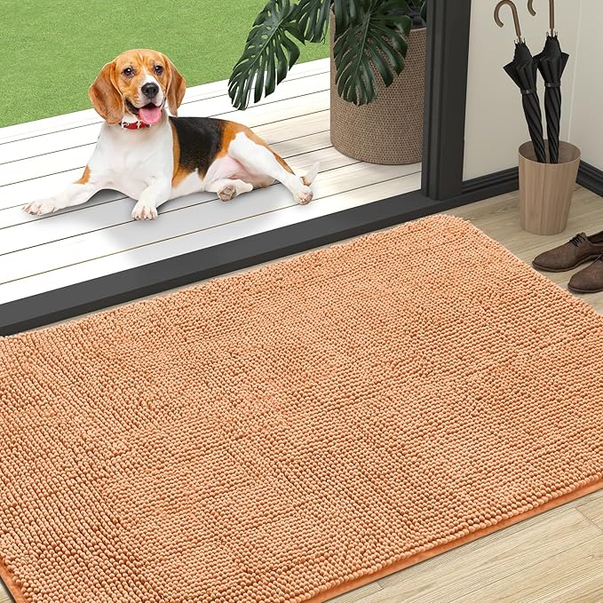 OLANLY Dog Door Mat for Muddy Paws 59x35, Absorbs Moisture and Dirt, Absorbent - Image 8