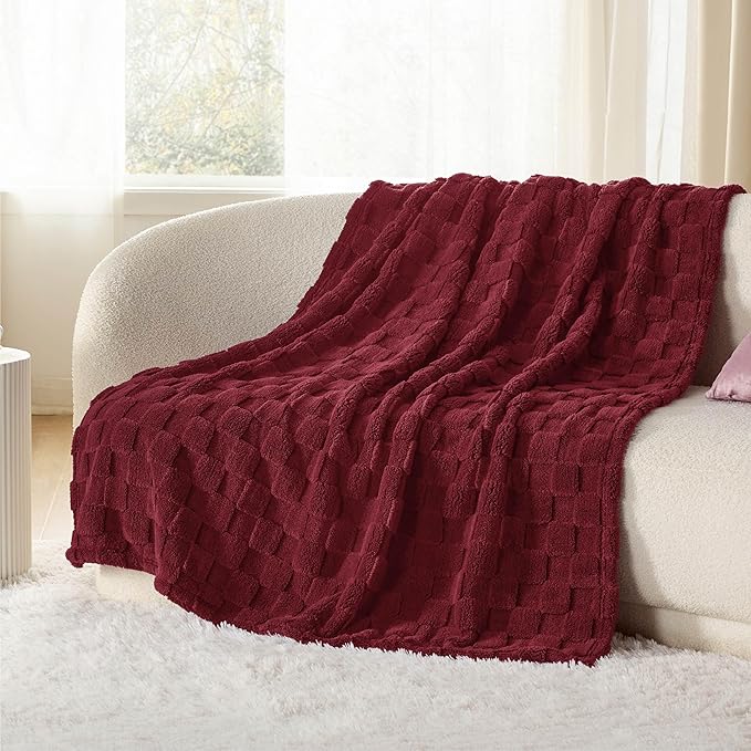 Bedsure GentleSoft Red Throw Blanket - Image 6