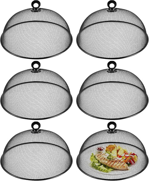 6 Pcs Metal Mesh Food Cover 11 Inch Mesh Food Tents Fly Fruit Screen Food Net by Unknown
