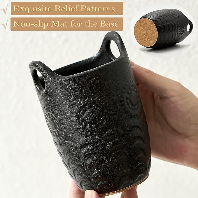 5.75“ Utensil Holder for Kitchen Counter, Cute Nordic Minimalist Style Cooking - Image 3