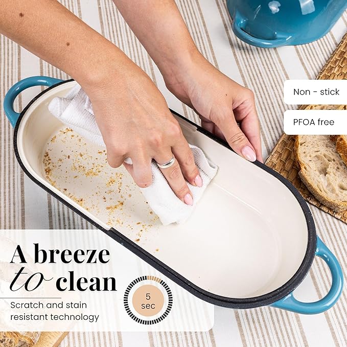 Enamelled Cast Iron Bread Loaf Pot – Dutch Oven