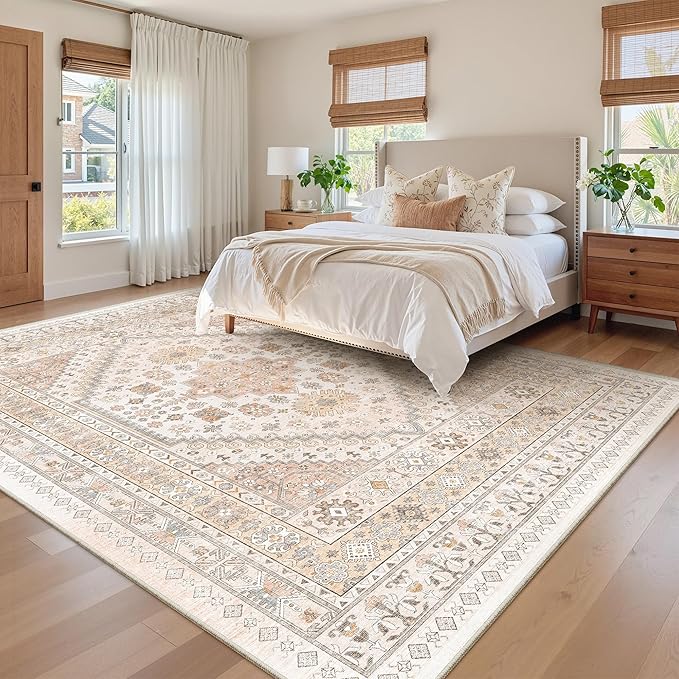 zesthome 9x12 Area Rugs for Living Room, Non-Slip Backing Washable Rugs - Image 9