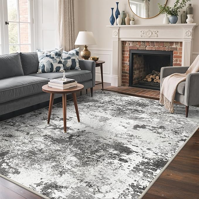 BEIMO Area Rugs 5x7 for Living Room Bedroom, Modern Abstract Machine Washable - Image 2