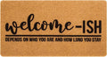 Eohak Welcome-Ish Front Door Mat by Eohak