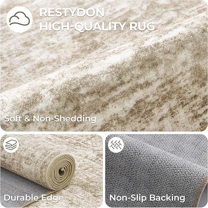 3x20 Washable Runner Rug for Hallway, Non-Slip Long Hallway Runner for Entryway - Image 7