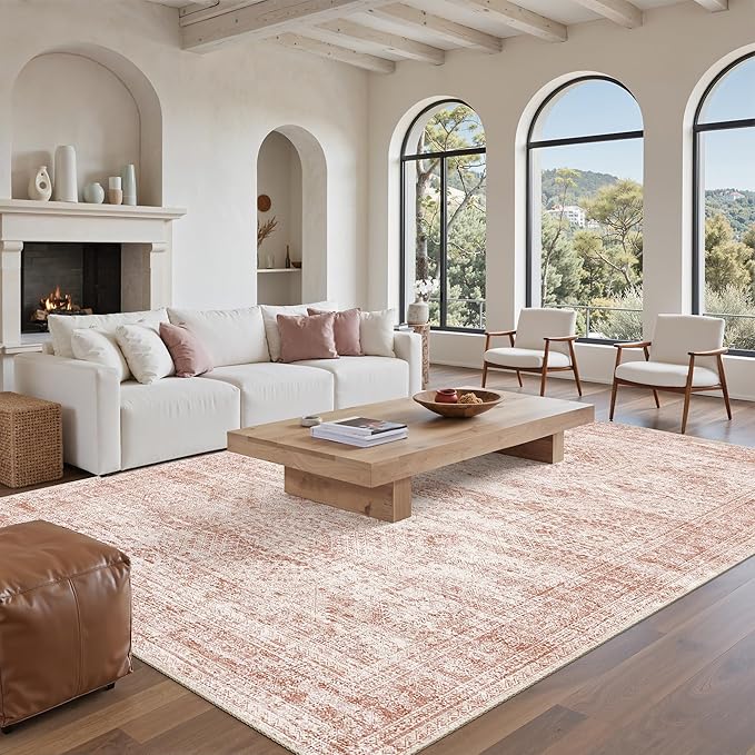 Washable Area Rug 8x10, Large Soft Rugs by Soalmost