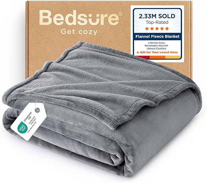Bedsure GentleSoft Fleece Throw XL Blanket by BEDSURE