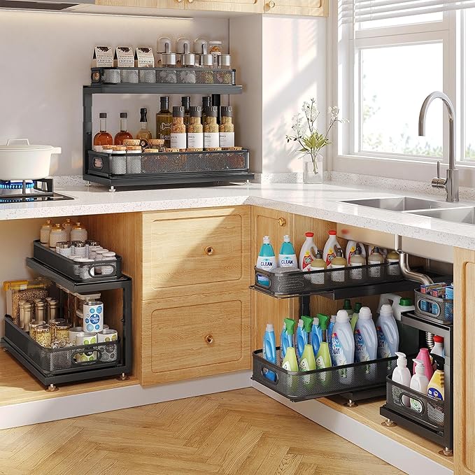 2-Pack 18.5 IN Depth Under Sink Organizer - Image 8