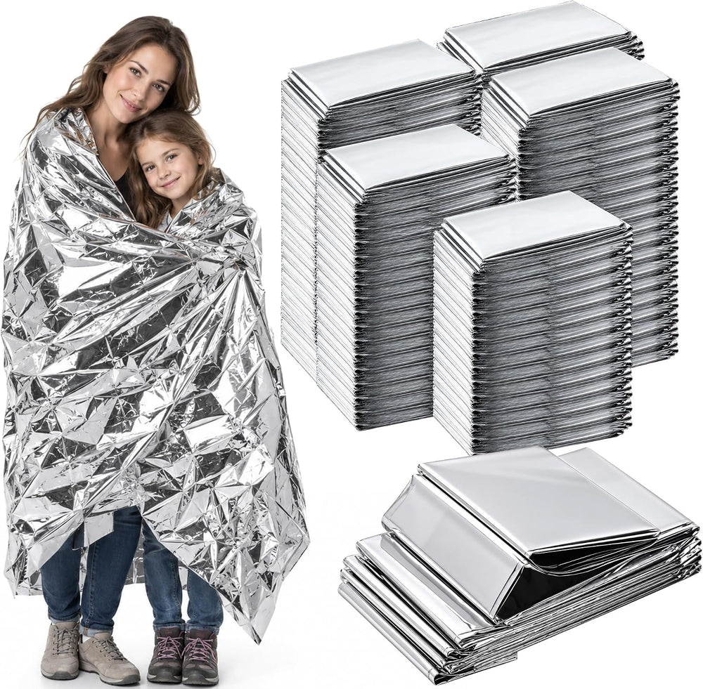 K Kingstar Emergency Blanket 75 Pack, 84" L x 52" W, Bulk Supply fo...